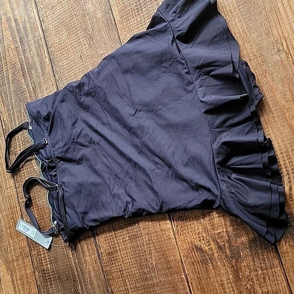 APT 9 kohl's sz S roughed black one piece skirt NEW nwt - Picture 4 of 6